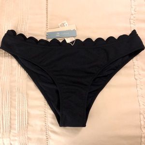 Scalloped bikini bottom